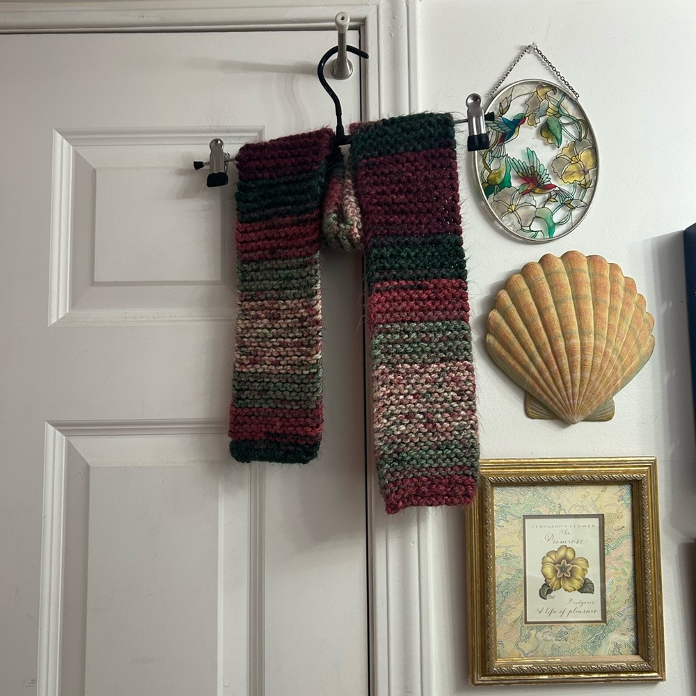 Handmade Multicolor Knit Scarf